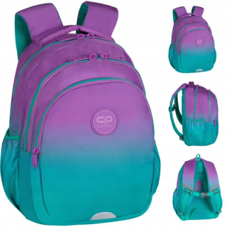 CoolPack viackomorový školský batoh Odtiene fialovej, Odtiene zelenej 21 rokov